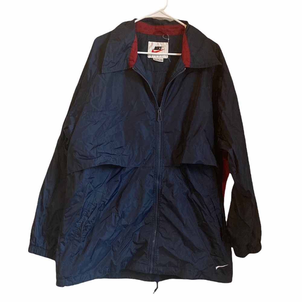 Men’s Nike Track Windbreaker Jacket Large Red/Blue